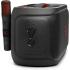 JBL PartyBox On-The-Go 2 - Portable Party Speaker with one Wireless Digital mic, Handle and a Shoulder Strap, Dynamic lightshow, Up to 15 Hours Playtime, Splash Proof & Auracast™ (Black)